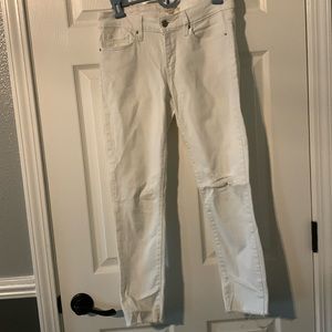 Levi's ankle jeans white size 27